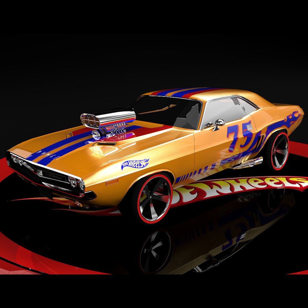 hot wheels dodge challenger supercharged preview image 1